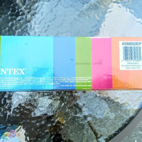 Intex King Kool Inflatable Floating Pool Rainbow Lounge Chair Floatie - Picture 9 of 9